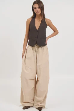 Aimee Waistcoat Coffee
