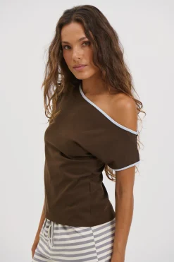 Alia Top Chocolate