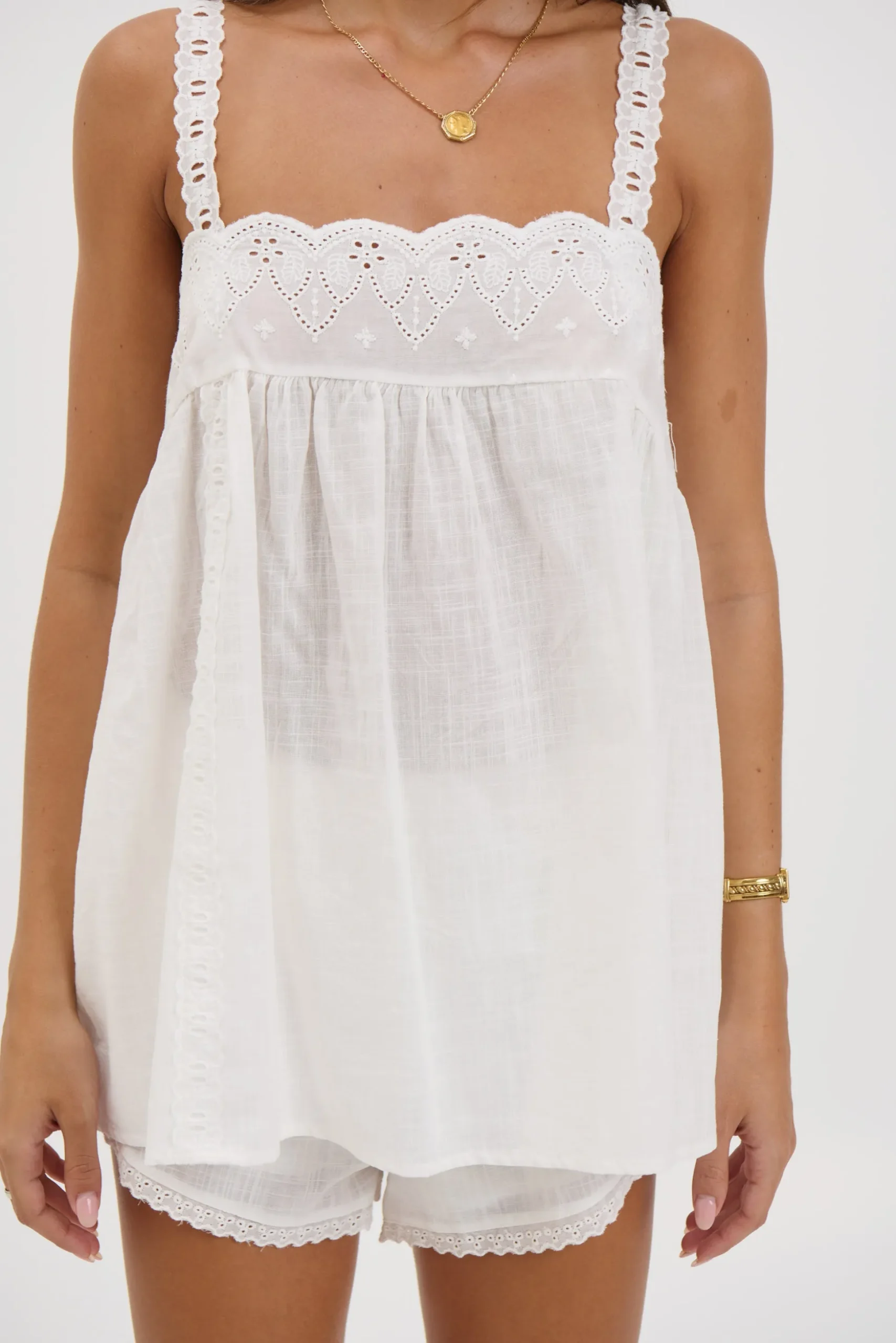 Alora Lace Set White