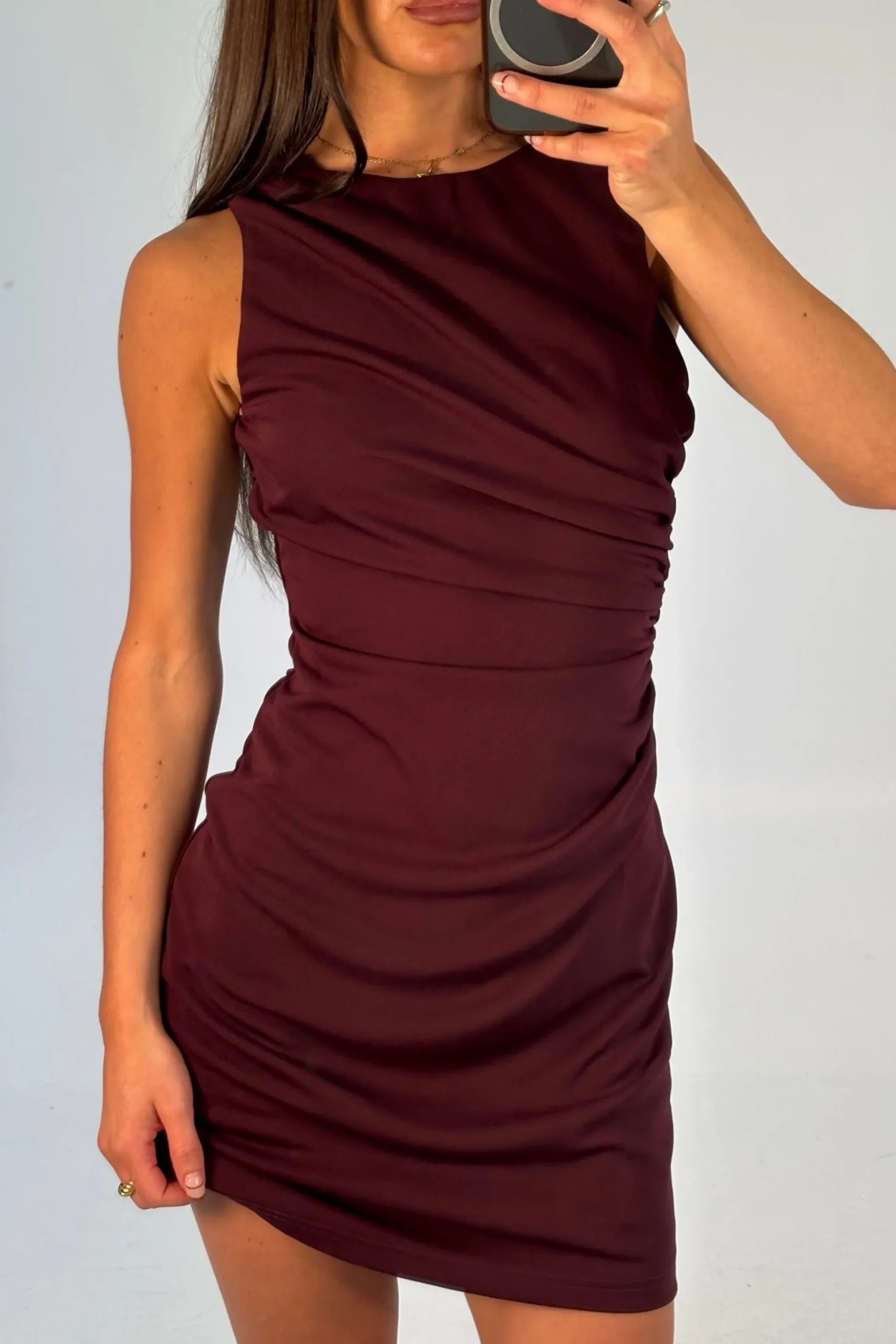 Avalee Mini Dress Plum