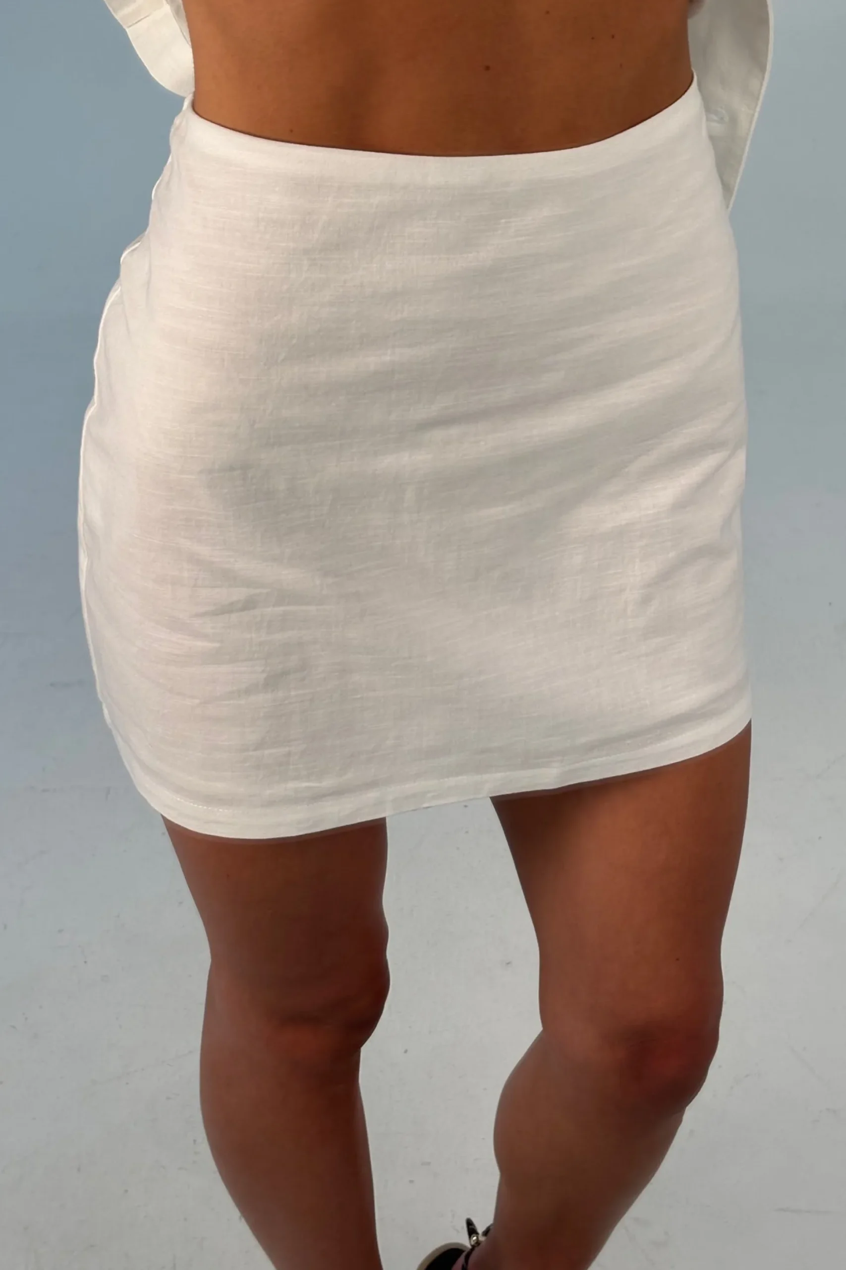 Aviva Mini Skirt White