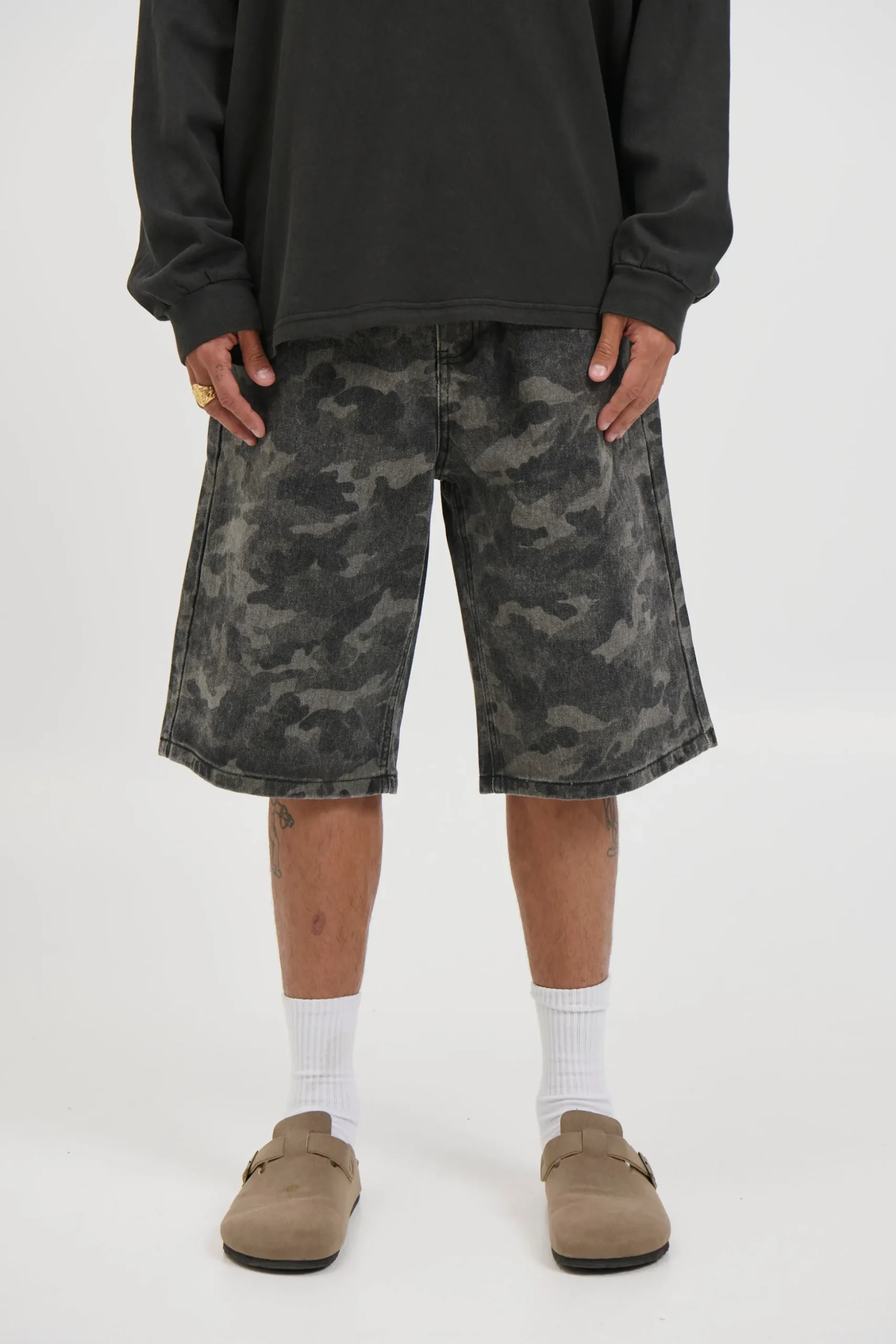 Camo Baggy Short Khaki
