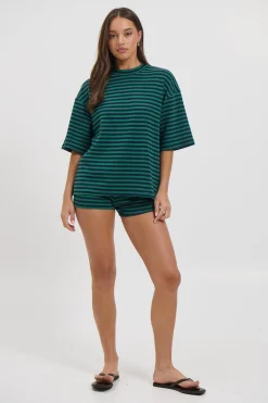 Charlene Oversized Tee Teal