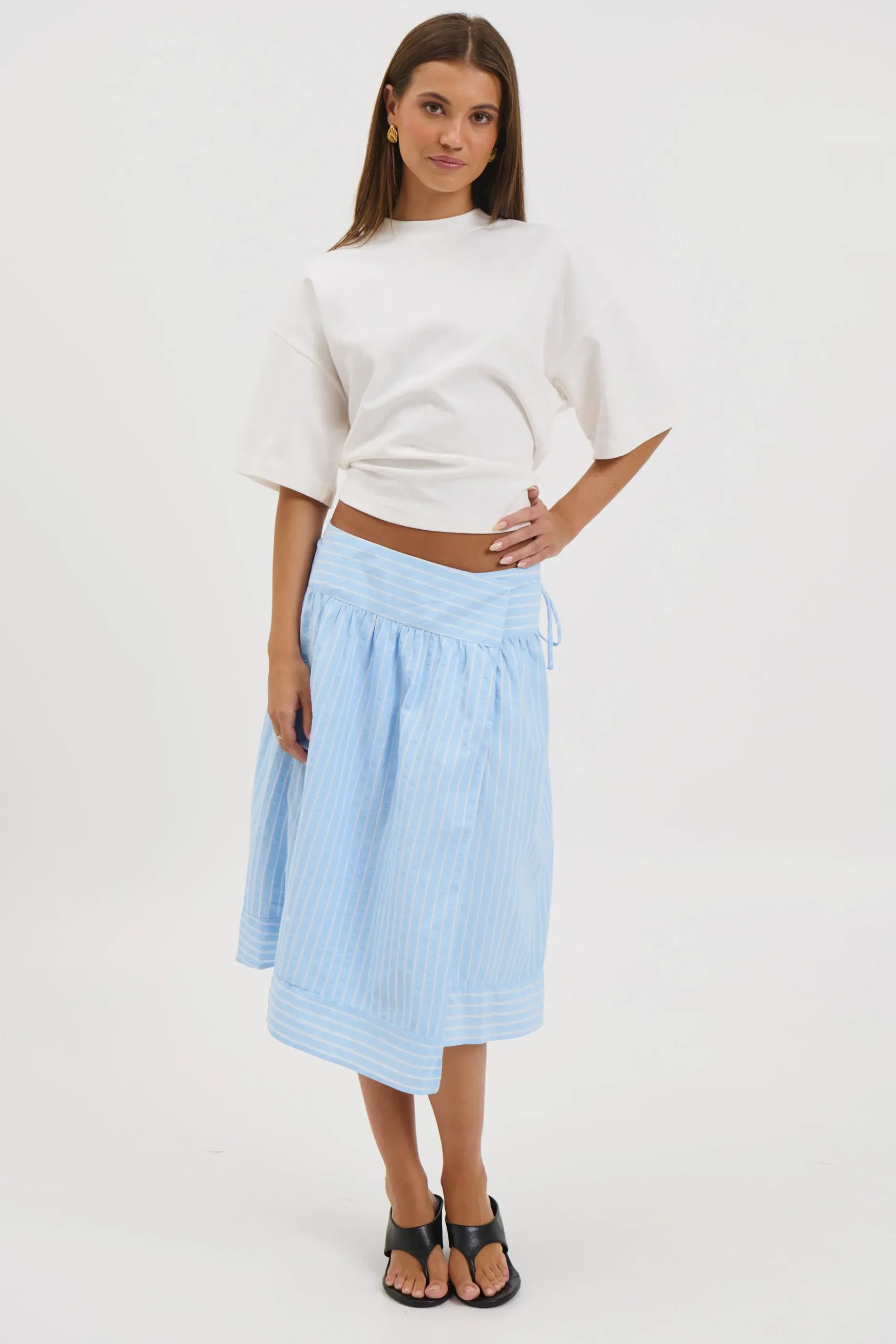 Chase Midi Skirt Sky