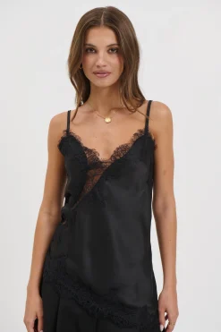 Chrishell Lace Cami Black