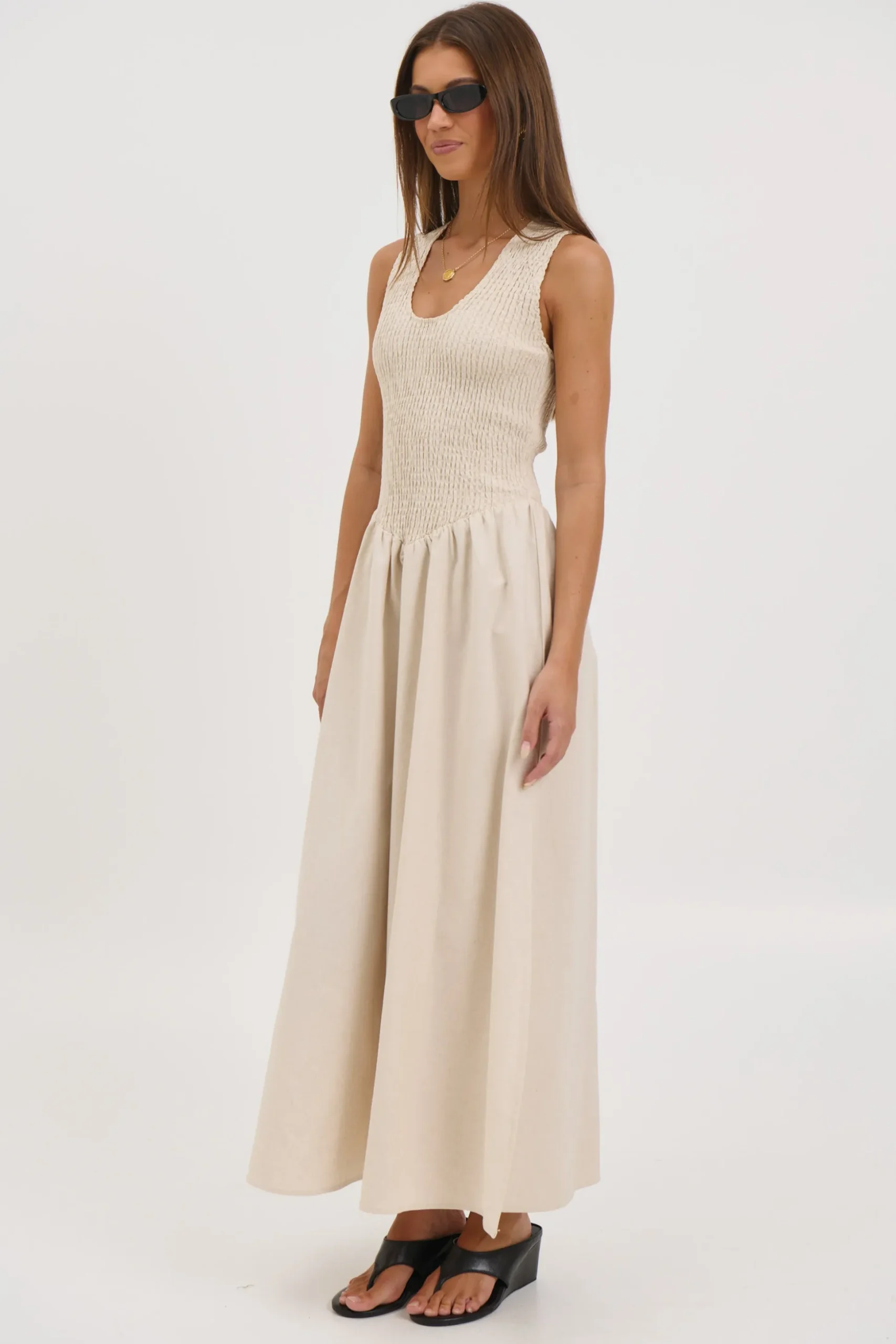 Destiny Maxi Dress Oat