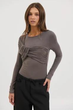 Edie Bodysuit Smoke