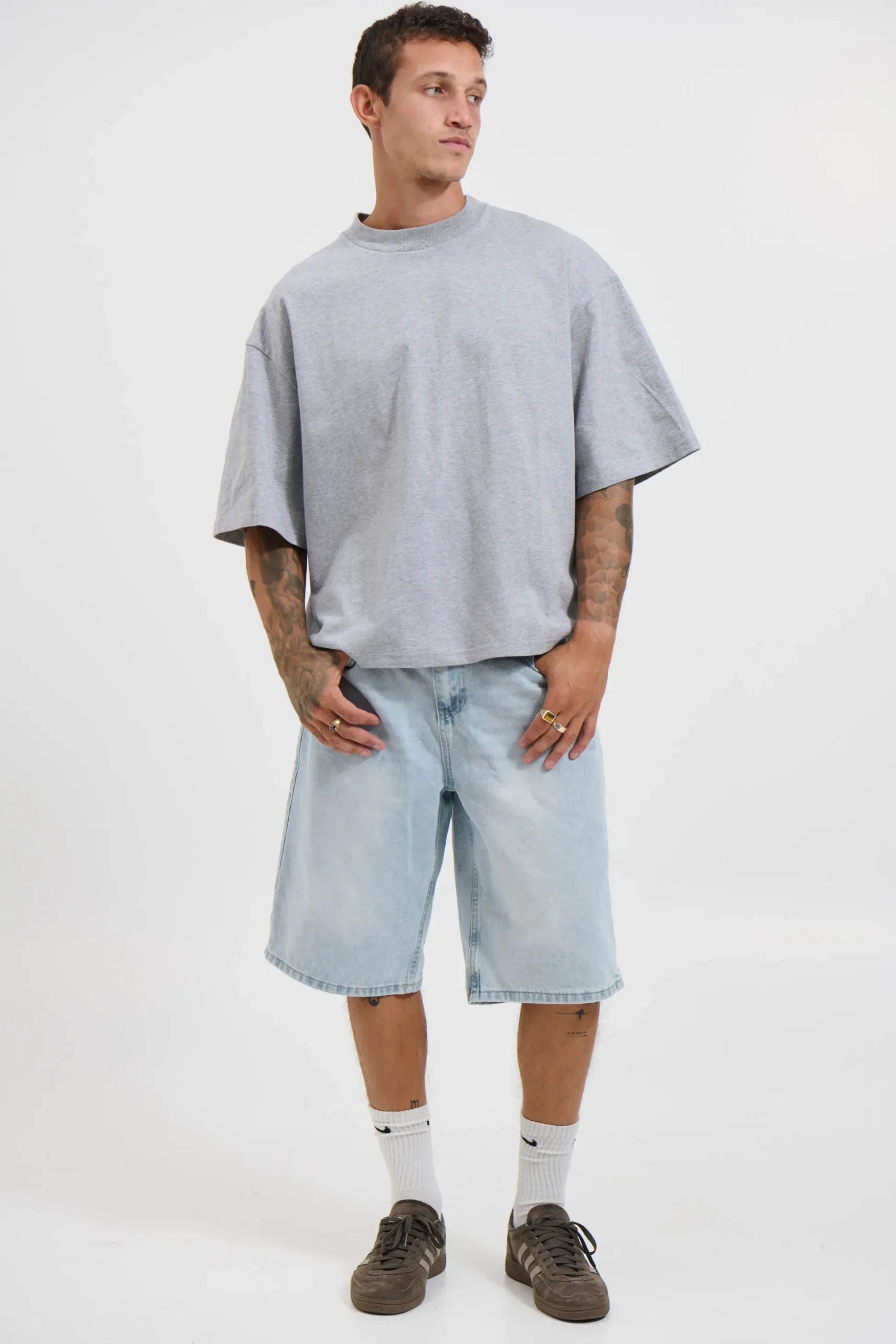 Emmett Box Tee Grey