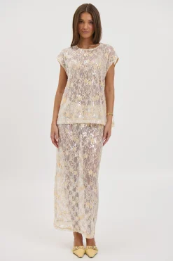 Fern Skirt Gold