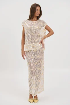Fern Skirt Gold