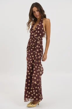 Grace Maxi Dress Chocolate