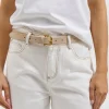 Halley Suede Belt Stone