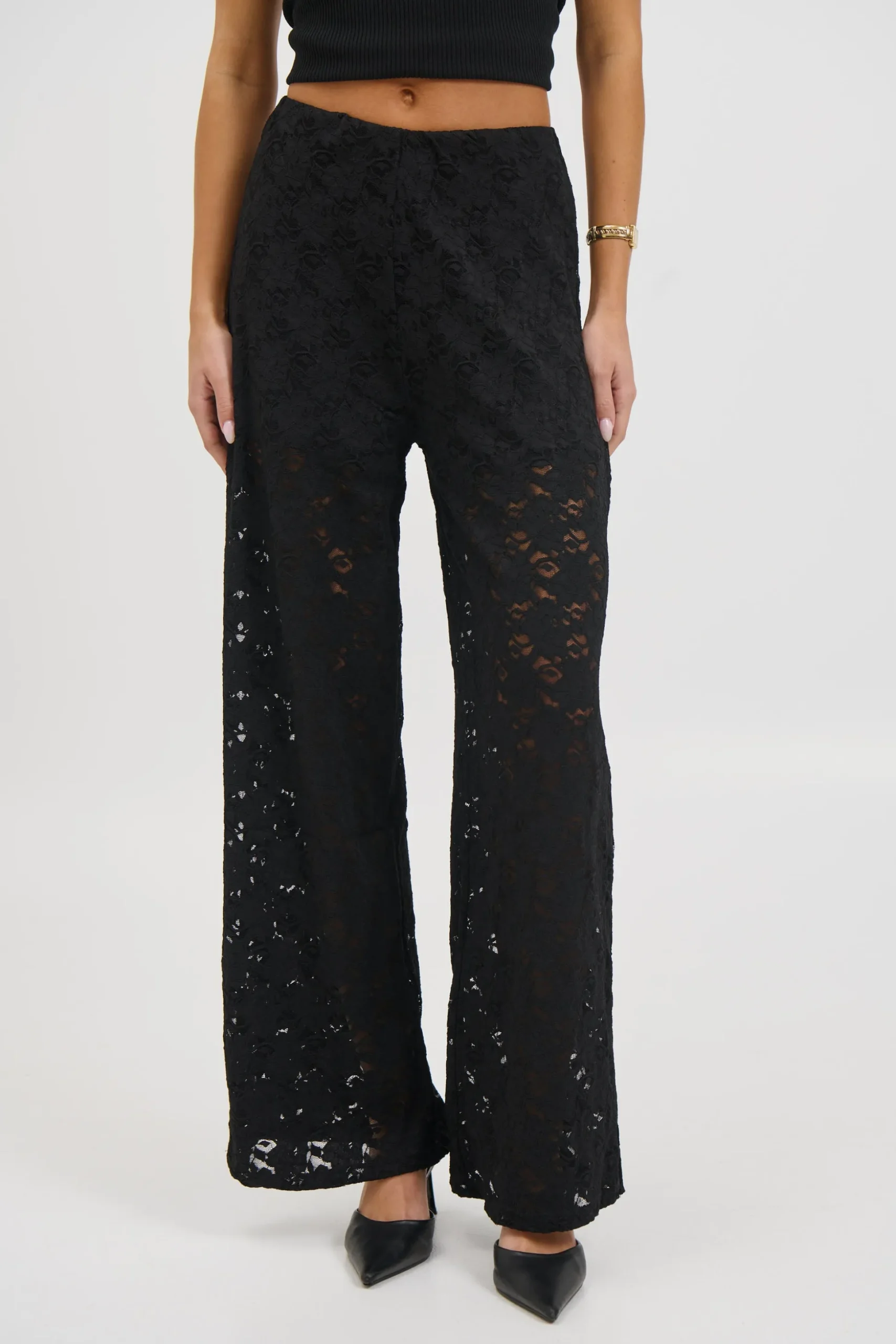 Jacinta Lace Pant Black