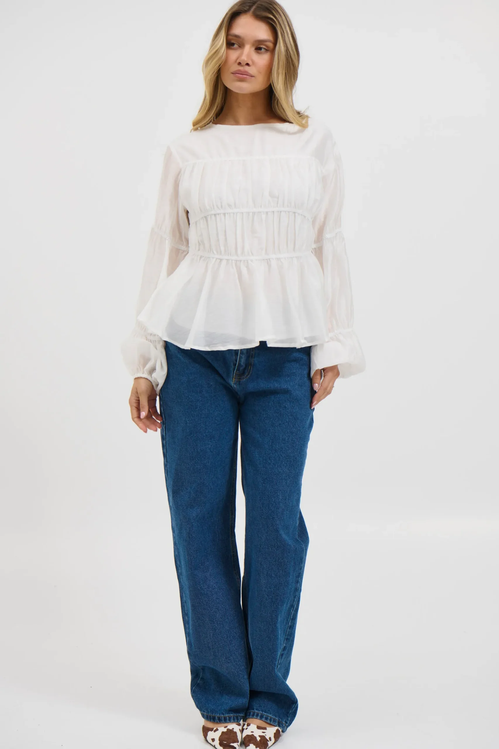 Jemimah Top White