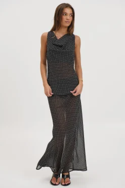 Jemma Sheer Skirt Black