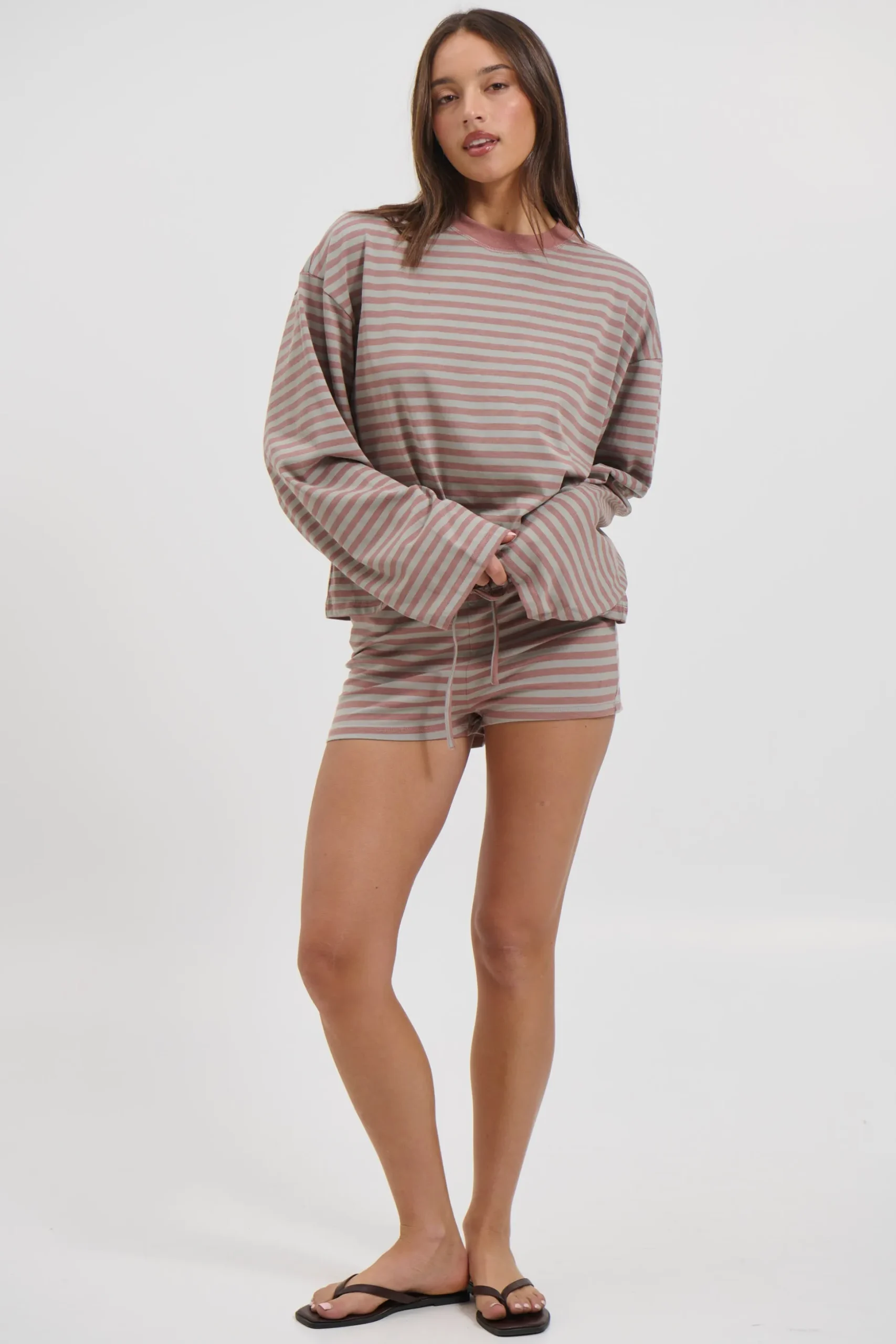 Kourt Bloomers Muted Pastel Stripe