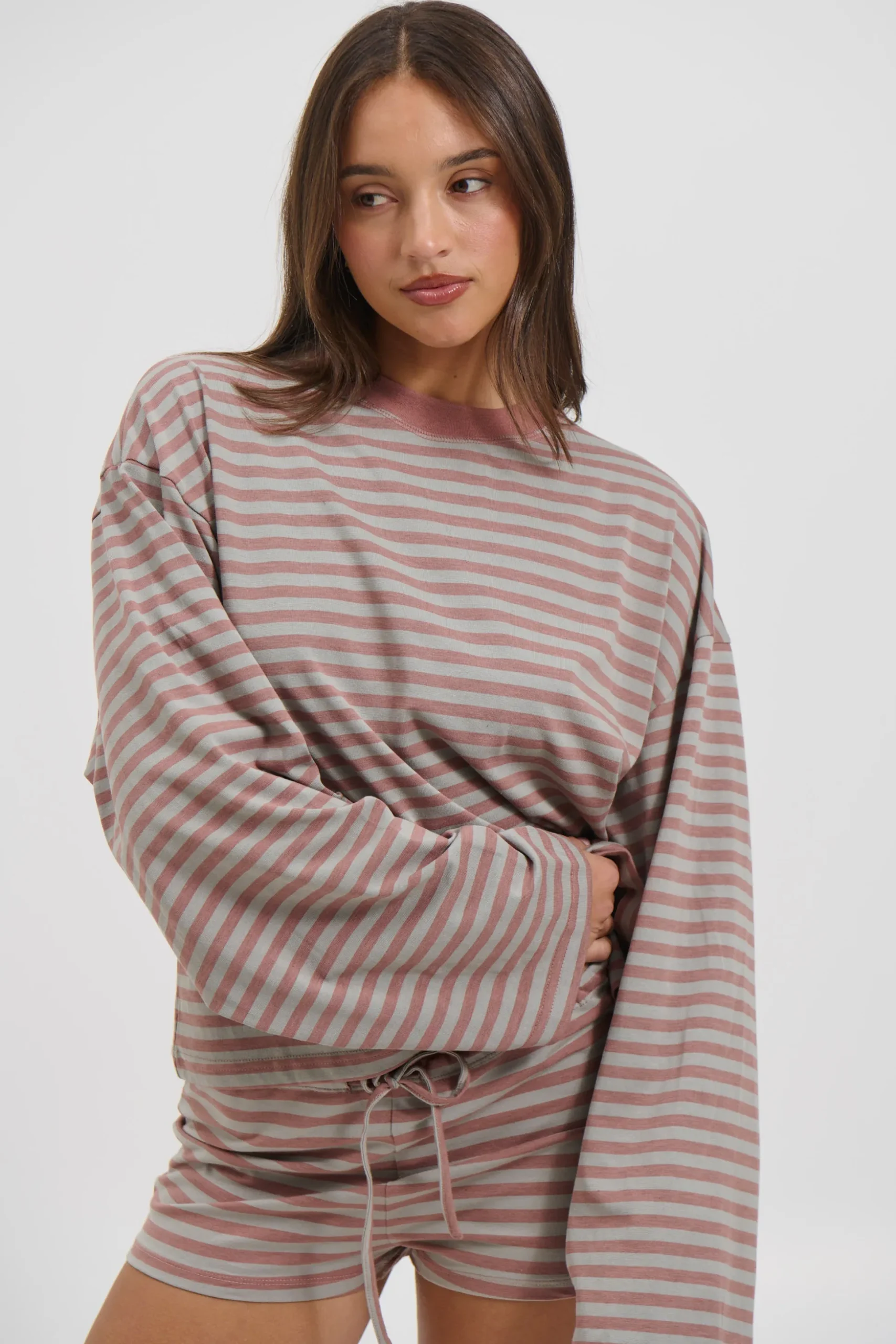 Kourt Bloomers Muted Pastel Stripe