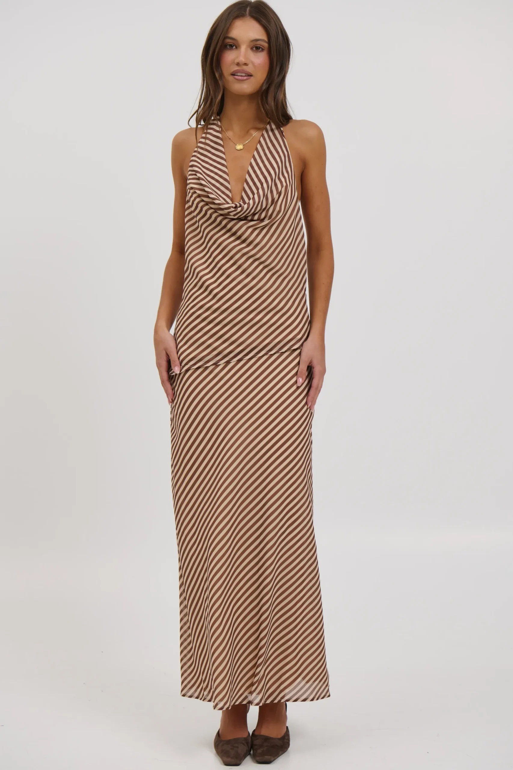 Lianna Maxi Skirt Tiramisu