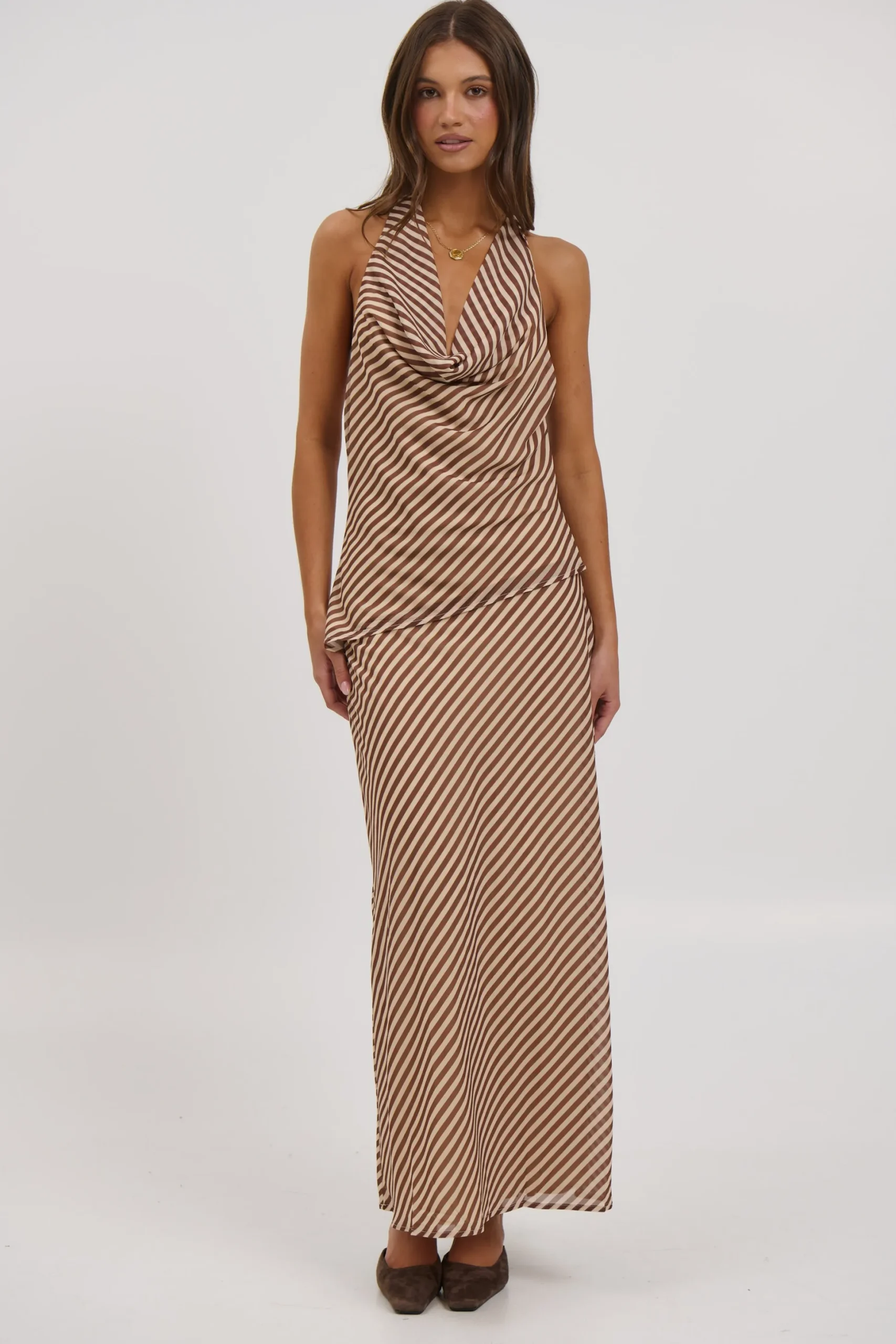 Lianna Maxi Skirt Tiramisu
