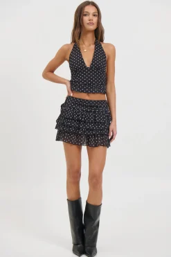 Lucia Mini Skirt Black