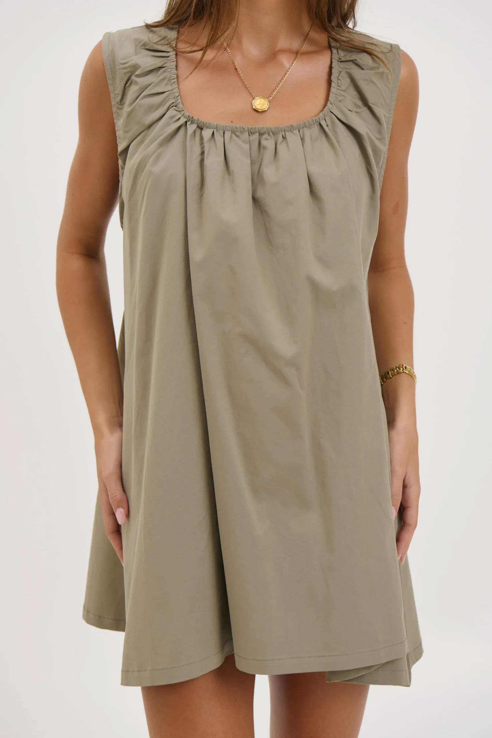Miley Mini Dress Khaki