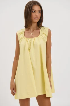Miley Mini Dress Lemon