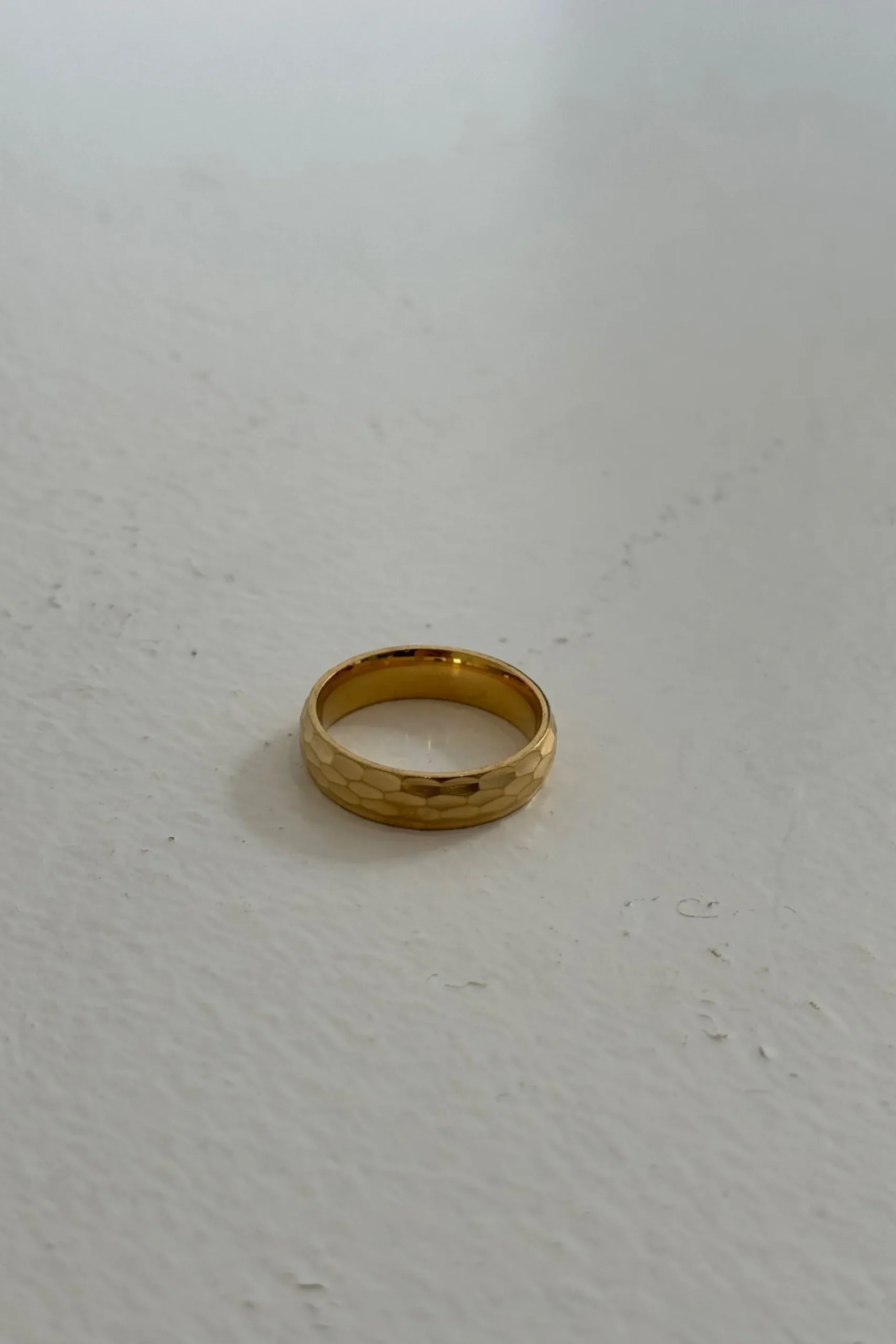 NTH Bold Faceted Ring Gold
