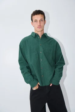 NTH Long Sleeve Check Shirt Army