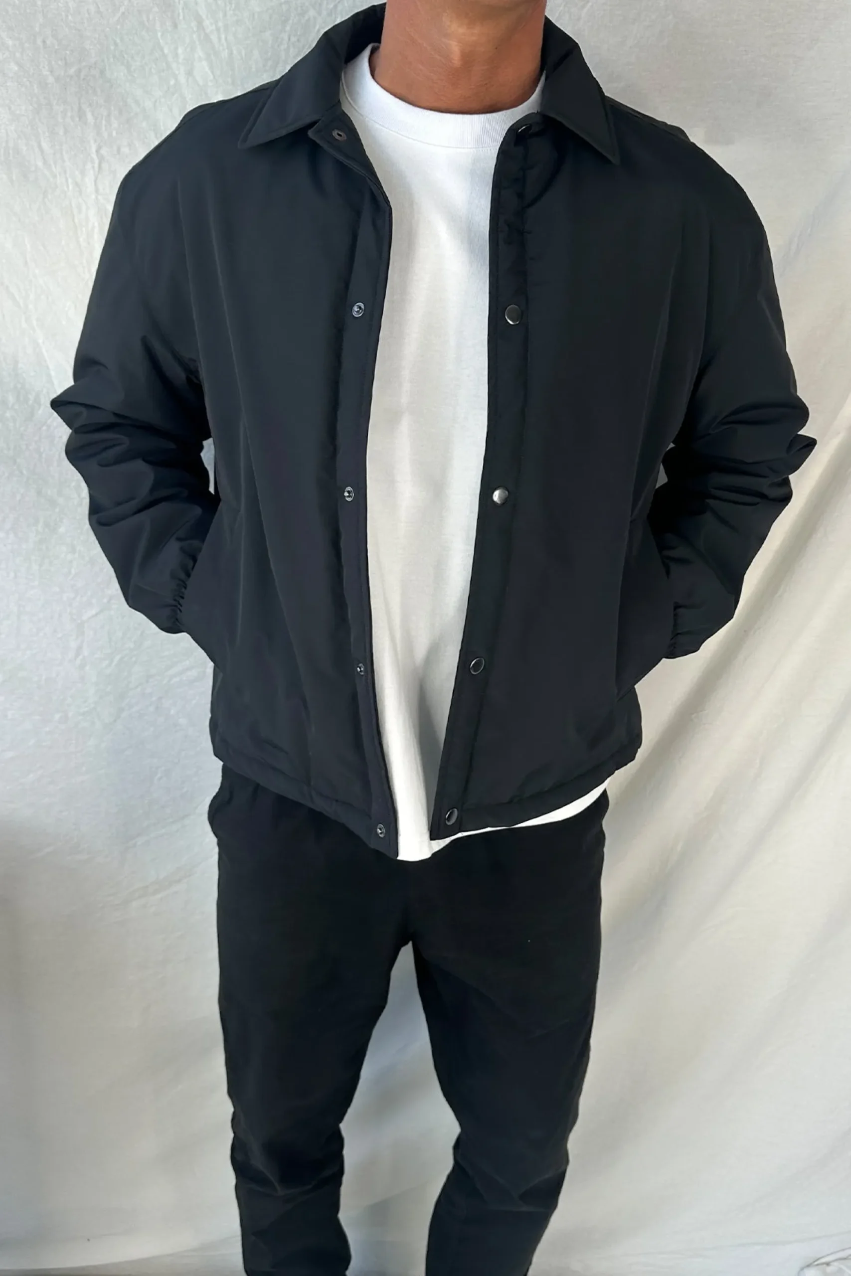 Padded Bomber Black