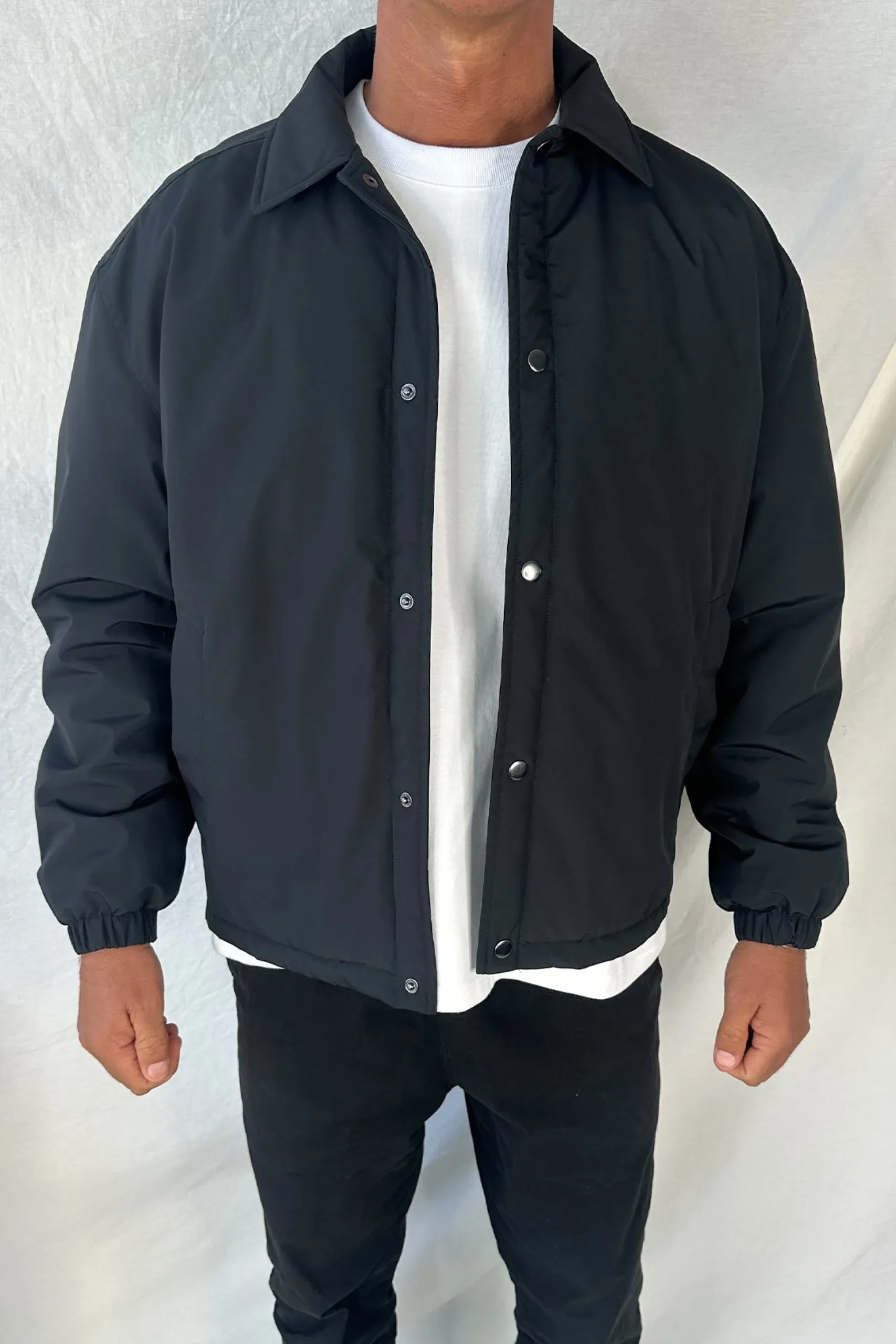 Padded Bomber Black