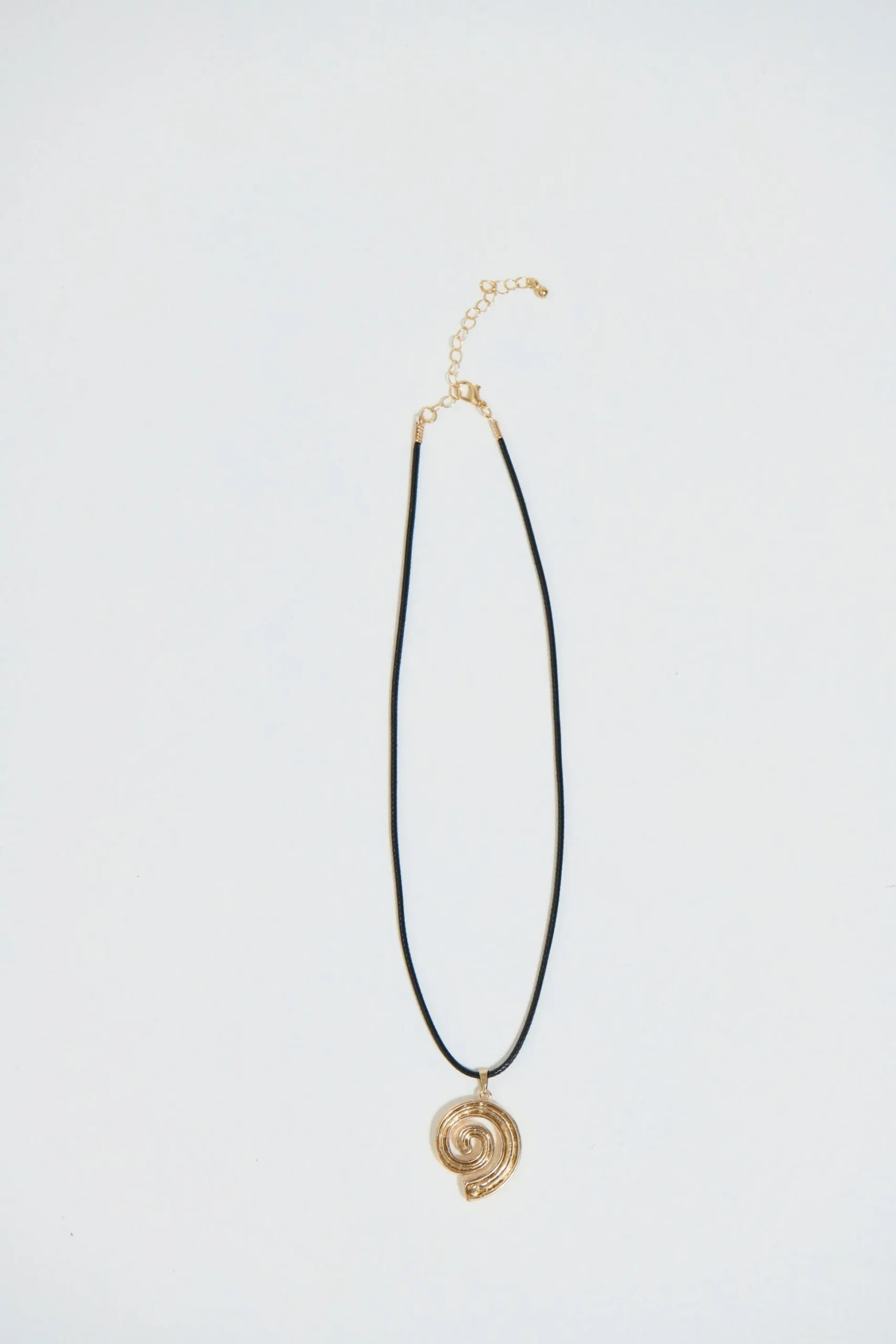Swirl Necklace Gold Plated