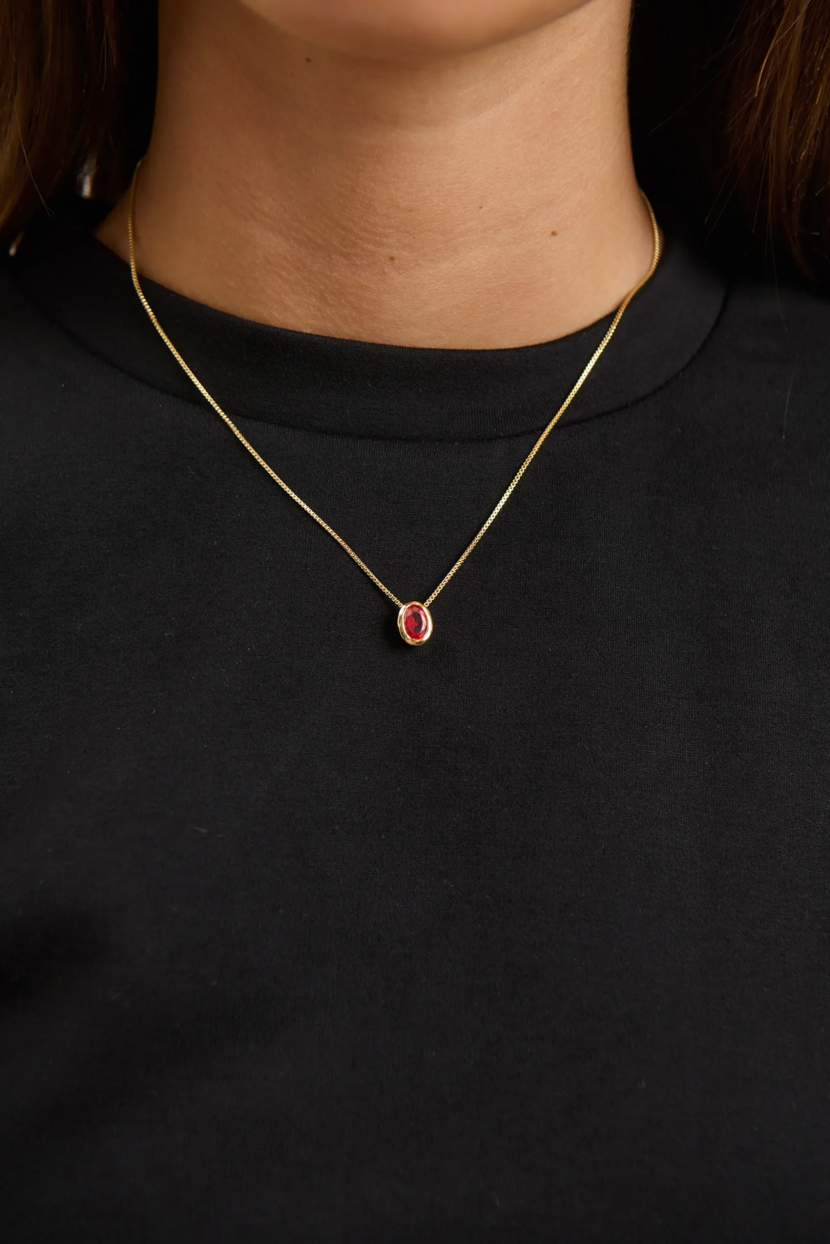Willow Birthstone Necklace July
