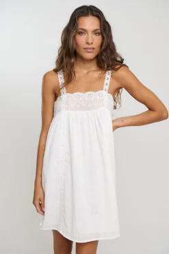 Wynter Lace Mini Dress White